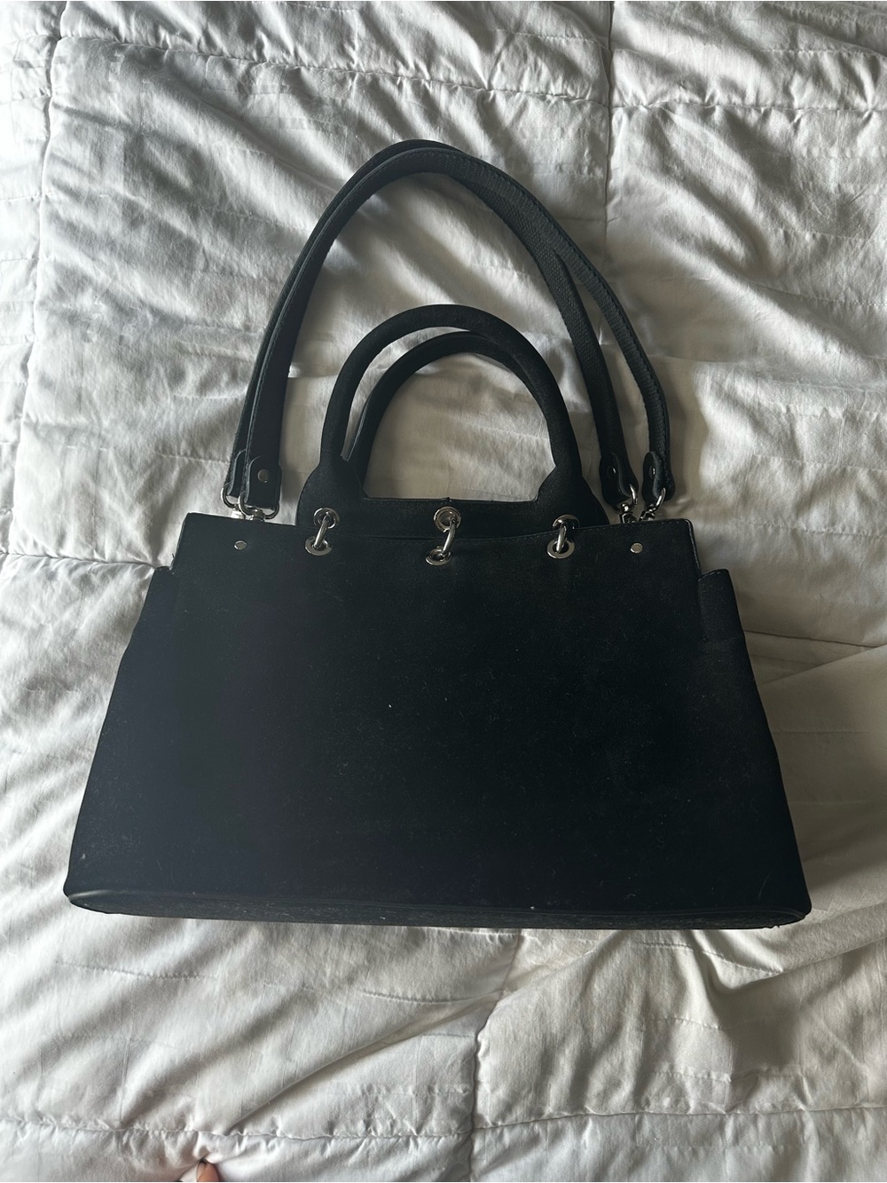 Faux Suede Bag